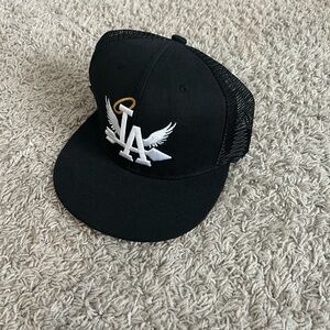 Black LA Logo Men's Cap